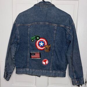 Denim Jacket with Patches